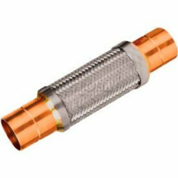 Mason Industries Braided Stainless Steel Hose w/ Copper Sweat Ends - 9-3/4" L NF-3 5/8x9 3/4